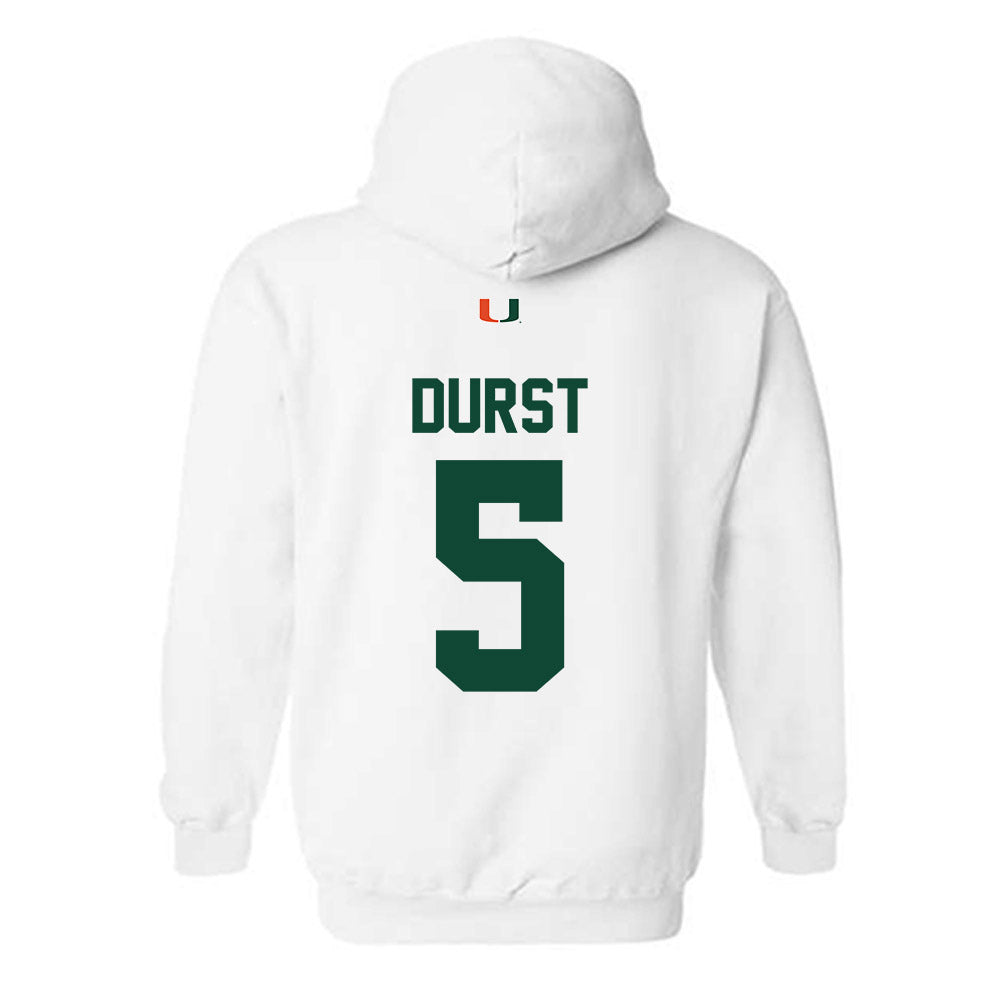 Miami - NCAA Women's Volleyball : Olivia Durst - Classic Shersey Hooded Sweatshirt-1