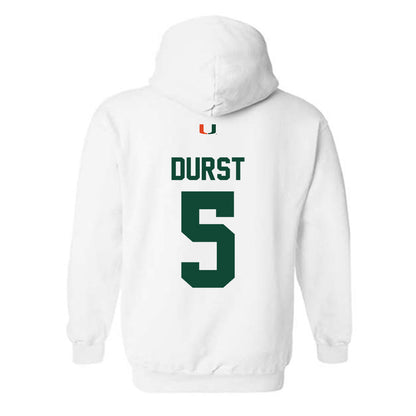 Miami - NCAA Women's Volleyball : Olivia Durst - Classic Shersey Hooded Sweatshirt-1