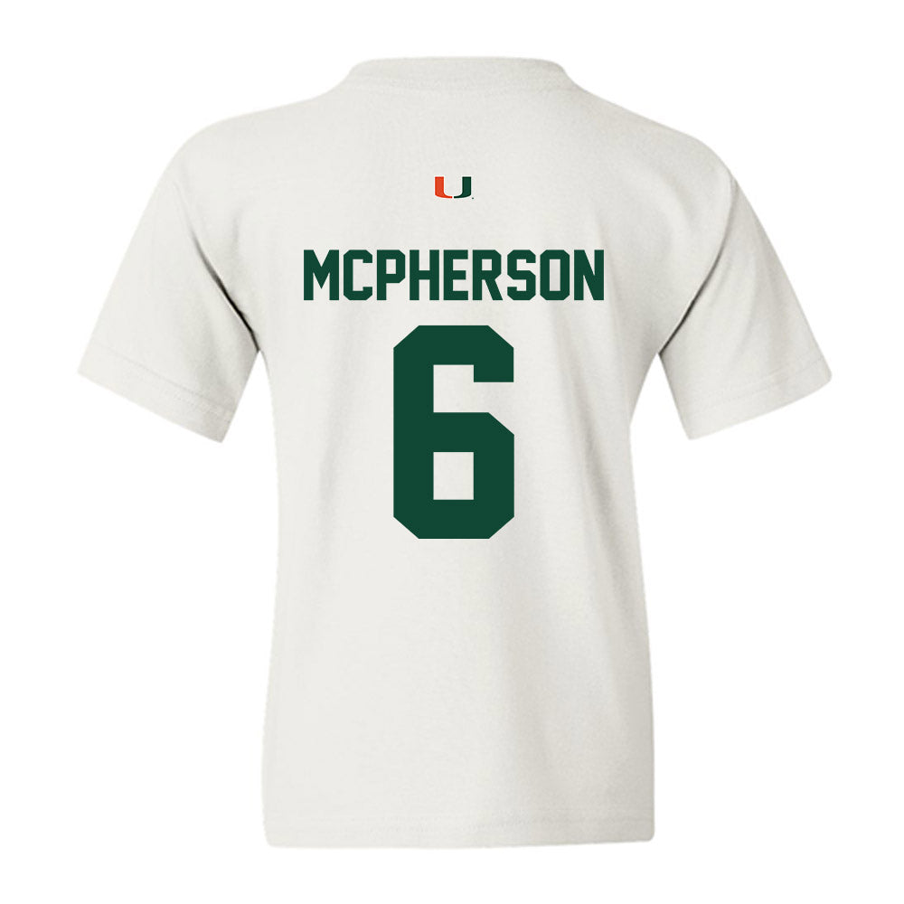 Miami - NCAA Women's Soccer : Jaileah Mcpherson - Classic Shersey Youth T-Shirt-1