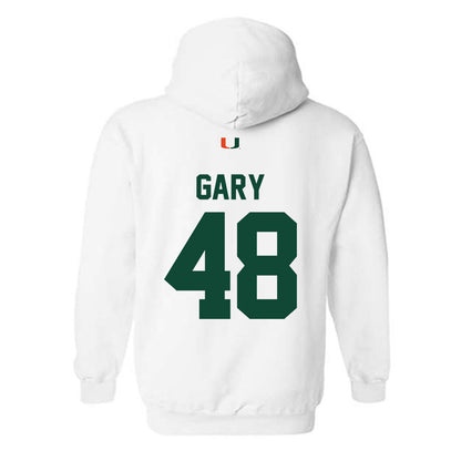 Miami - NCAA Baseball : Bennett Gary - Classic Shersey Hooded Sweatshirt-1