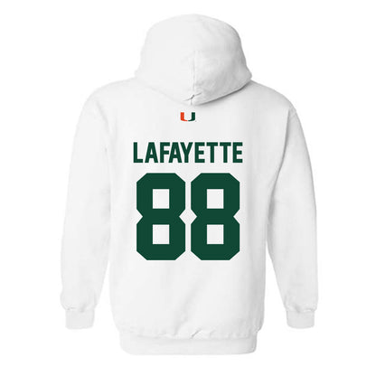 Miami - NCAA Football : DeAnthony Lafayette - Classic Shersey Hooded Sweatshirt-1