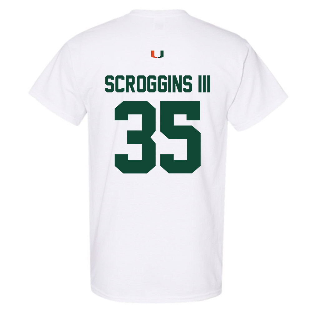 Miami - NCAA Football : Herbert Scroggins III - Classic Shersey T-Shirt-1