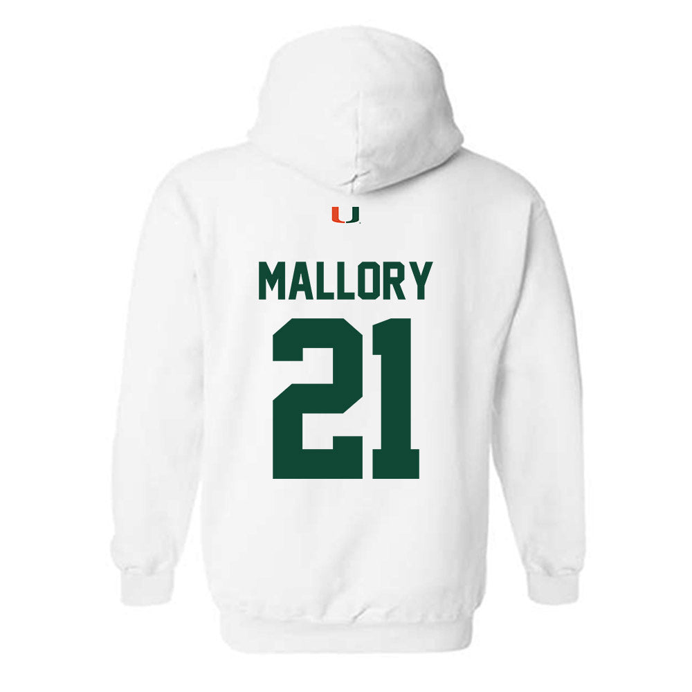 Miami - NCAA Football : Javian Mallory - Classic Shersey Hooded Sweatshirt-1
