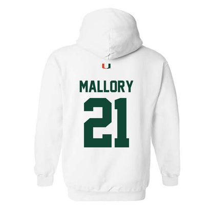 Miami - NCAA Football : Javian Mallory - Classic Shersey Hooded Sweatshirt-1
