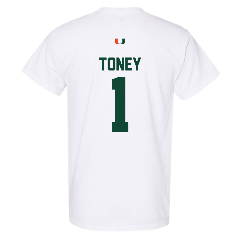 Miami - NCAA Football : Malachi Toney - Classic Shersey T-Shirt-1