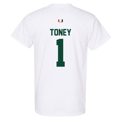 Miami - NCAA Football : Malachi Toney - Classic Shersey T-Shirt-1