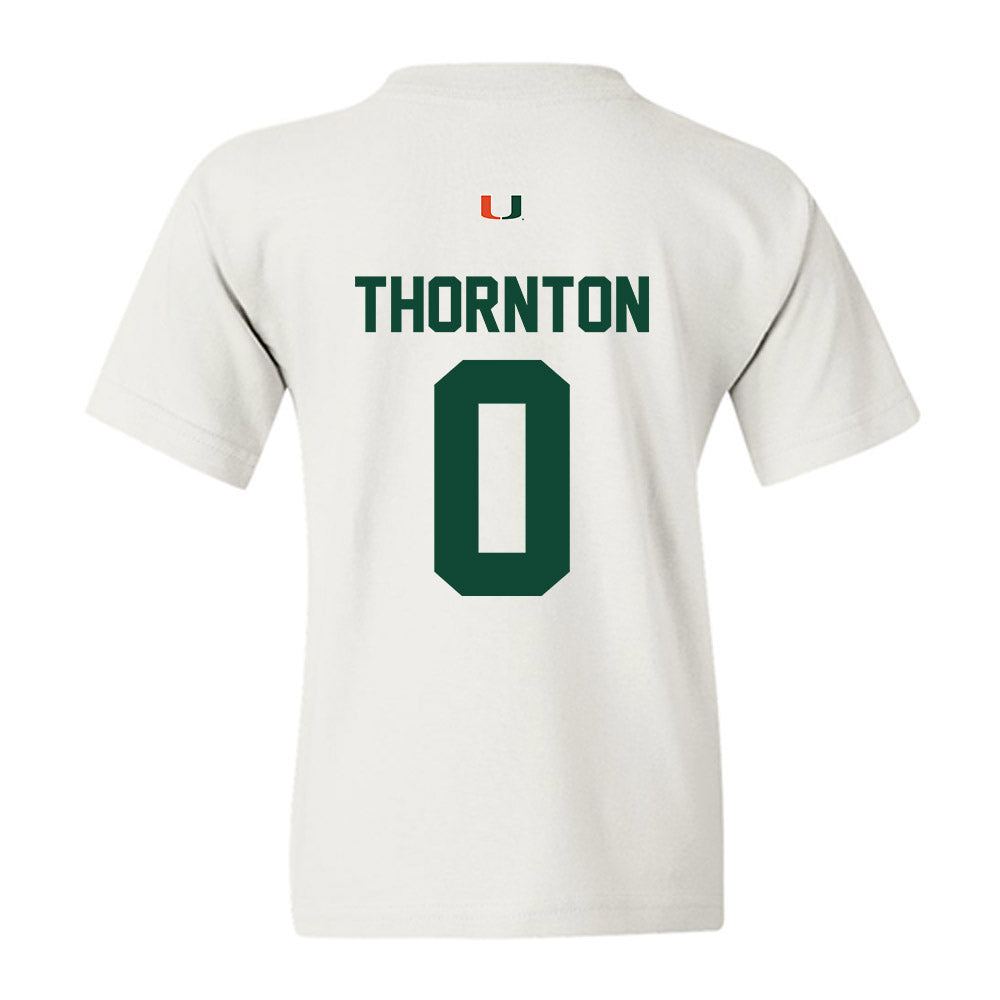 Miami - NCAA Football : Omar Thornton - Classic Shersey Youth T-Shirt-1