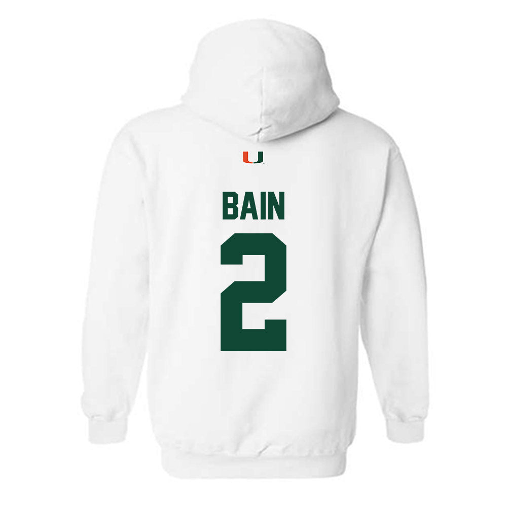Miami - NCAA Women's Volleyball : Avery Bain - Classic Shersey Hooded Sweatshirt-1