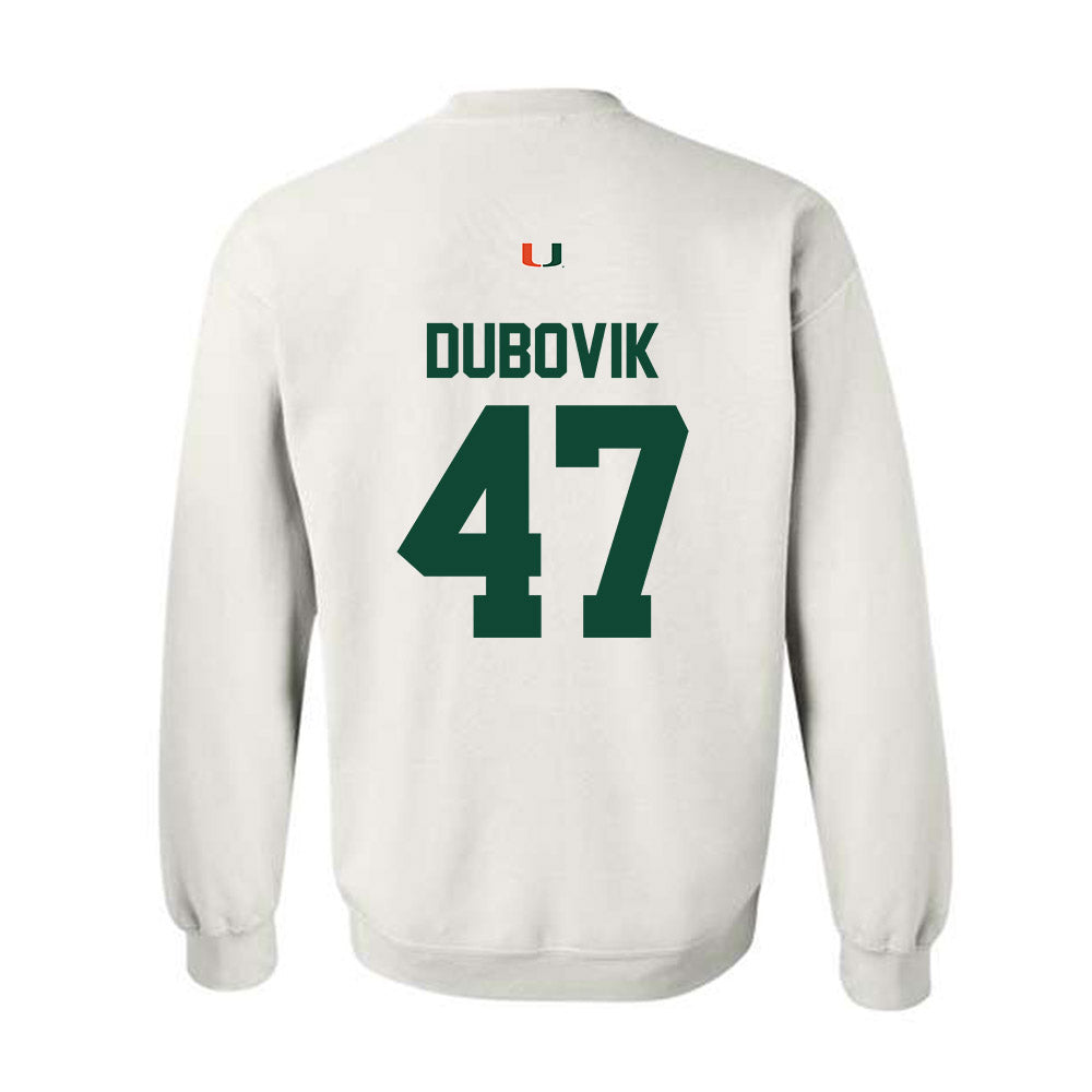 Miami - NCAA Baseball : Dylan Dubovik - Classic Shersey Crewneck Sweatshirt-1