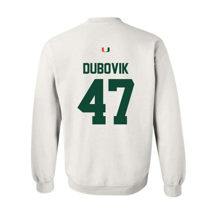 Miami - NCAA Baseball : Dylan Dubovik - Classic Shersey Crewneck Sweatshirt-1