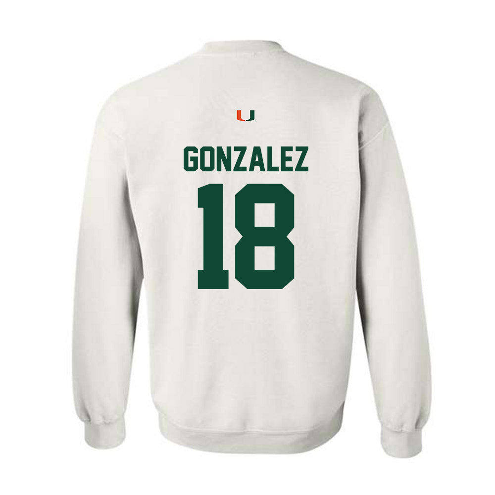 Miami - NCAA Football : Vinny Gonzalez - Classic Shersey Crewneck Sweatshirt-1