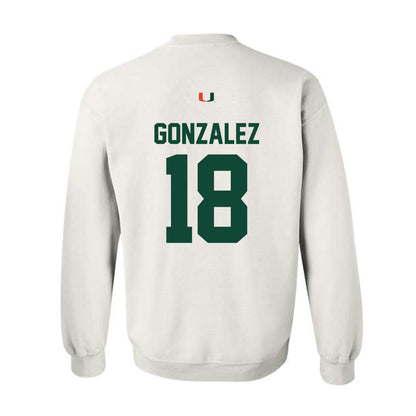 Miami - NCAA Football : Vinny Gonzalez - Classic Shersey Crewneck Sweatshirt-1