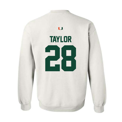 Miami - NCAA Football : Isaiah Taylor - Classic Shersey Crewneck Sweatshirt-1
