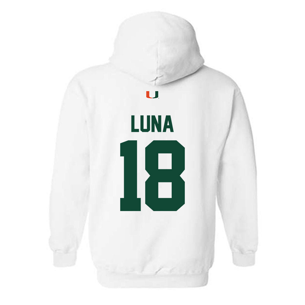 Miami - NCAA Football : Riply Luna - Classic Shersey Hooded Sweatshirt-1