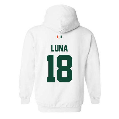 Miami - NCAA Football : Riply Luna - Classic Shersey Hooded Sweatshirt-1