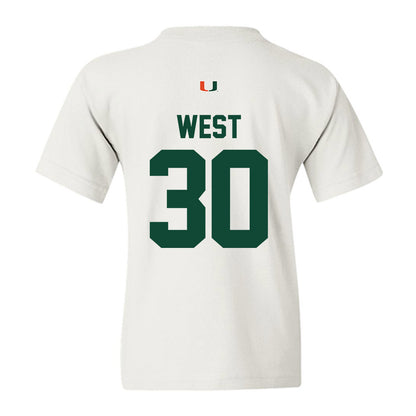 Miami - NCAA Baseball : Brylan West - Classic Shersey Youth T-Shirt-1
