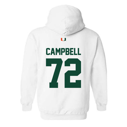 Miami - NCAA Football : Demetrius Campbell - Classic Shersey Hooded Sweatshirt-1