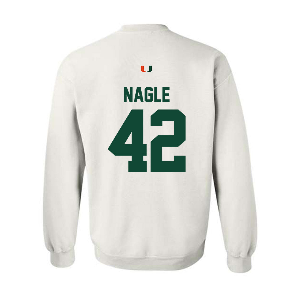 Miami - NCAA Football : Logan Nagle - Classic Shersey Crewneck Sweatshirt-1