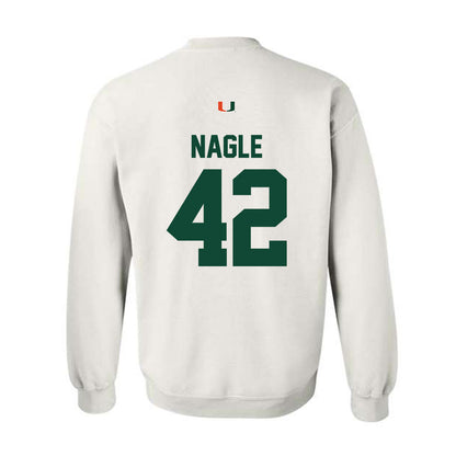 Miami - NCAA Football : Logan Nagle - Classic Shersey Crewneck Sweatshirt-1