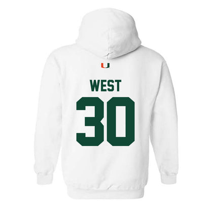 Miami - NCAA Baseball : Brylan West - Classic Shersey Hooded Sweatshirt-1