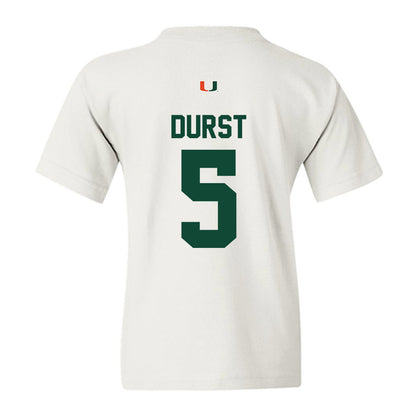 Miami - NCAA Women's Volleyball : Olivia Durst - Classic Shersey Youth T-Shirt-1