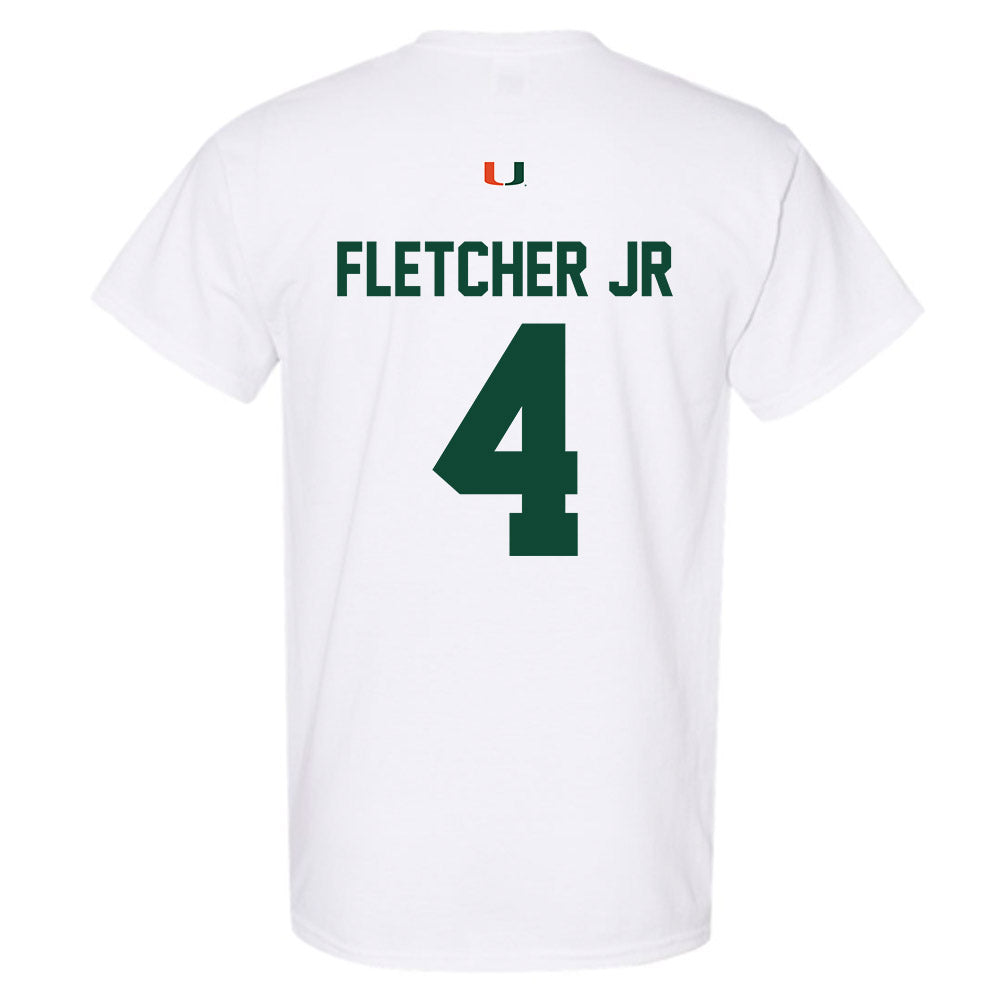 Miami - NCAA Football : Mark Fletcher Jr - Classic Shersey T-Shirt-1