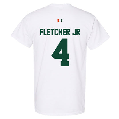 Miami - NCAA Football : Mark Fletcher Jr - Classic Shersey T-Shirt-1