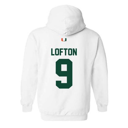 Miami - NCAA Football : Elija Lofton - Classic Shersey Hooded Sweatshirt-1