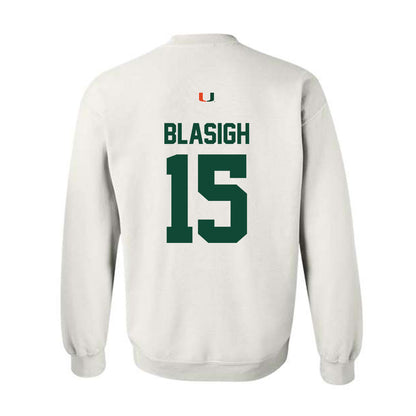 Miami - NCAA Women's Basketball : Vittoria Blasigh - Classic Shersey Crewneck Sweatshirt-1