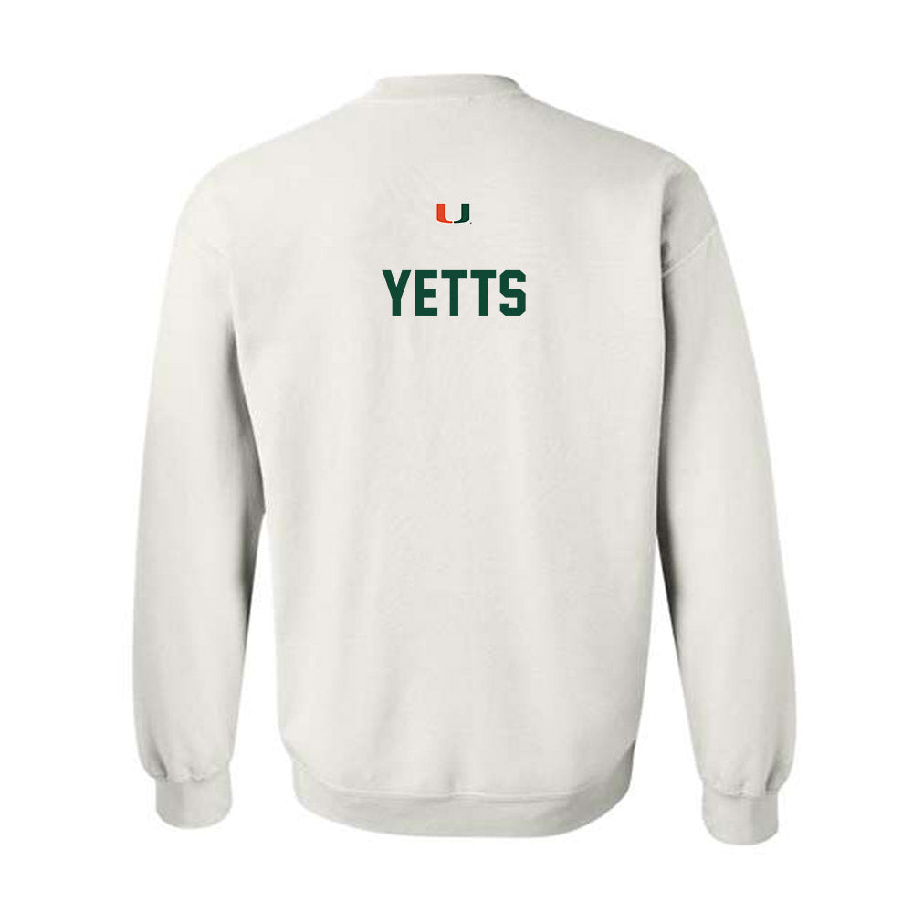 Miami - NCAA Cheerleading : Bella Yetts - Classic Shersey Crewneck Sweatshirt-1