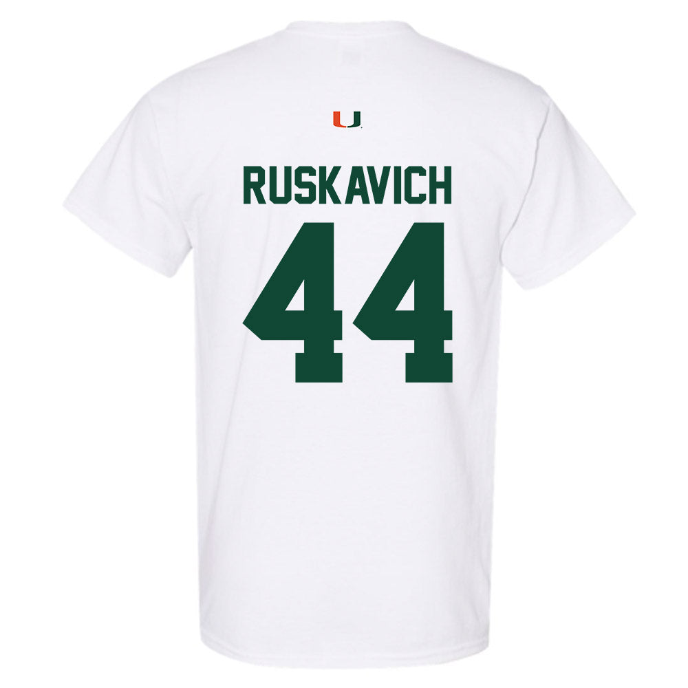 Miami - NCAA Football : Owen Ruskavich - Classic Shersey T-Shirt-1