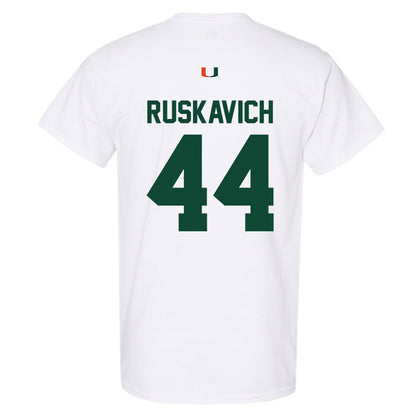 Miami - NCAA Football : Owen Ruskavich - Classic Shersey T-Shirt-1