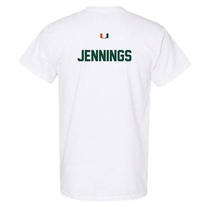 Miami - NCAA Women's Track & Field : Brittney Jennings - Classic Shersey T-Shirt-1