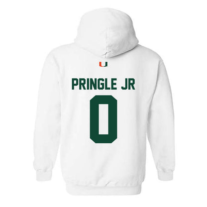 Miami - NCAA Football : Girard Pringle Jr - Classic Shersey Hooded Sweatshirt-1