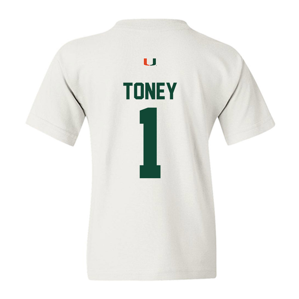 Miami - NCAA Football : Malachi Toney - Classic Shersey Youth T-Shirt-1
