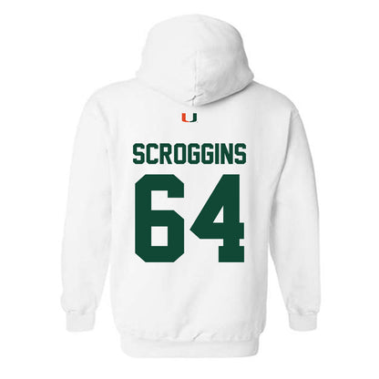 Miami - NCAA Football : Ralph Scroggins - Classic Shersey Hooded Sweatshirt-1