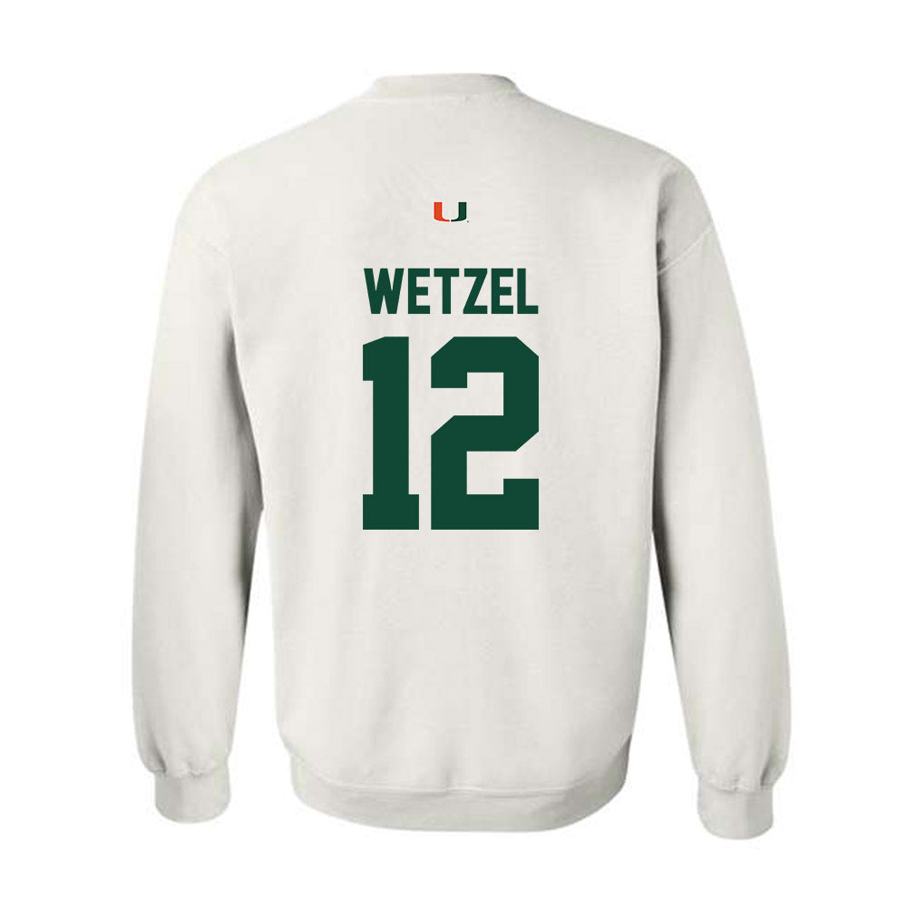 Miami - NCAA Women's Basketball : Natalie Wetzel - Classic Shersey Crewneck Sweatshirt-1