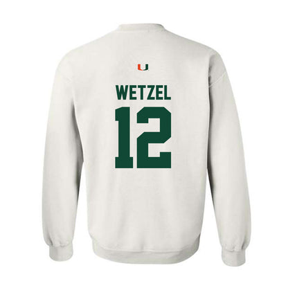 Miami - NCAA Women's Basketball : Natalie Wetzel - Classic Shersey Crewneck Sweatshirt-1