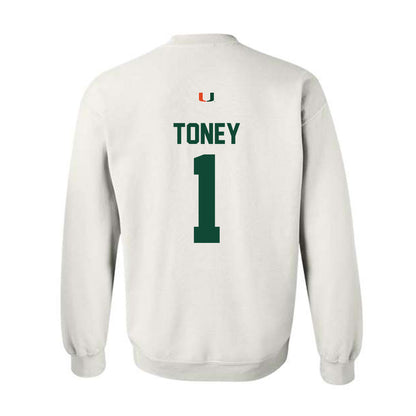 Miami - NCAA Football : Malachi Toney - Classic Shersey Crewneck Sweatshirt-1