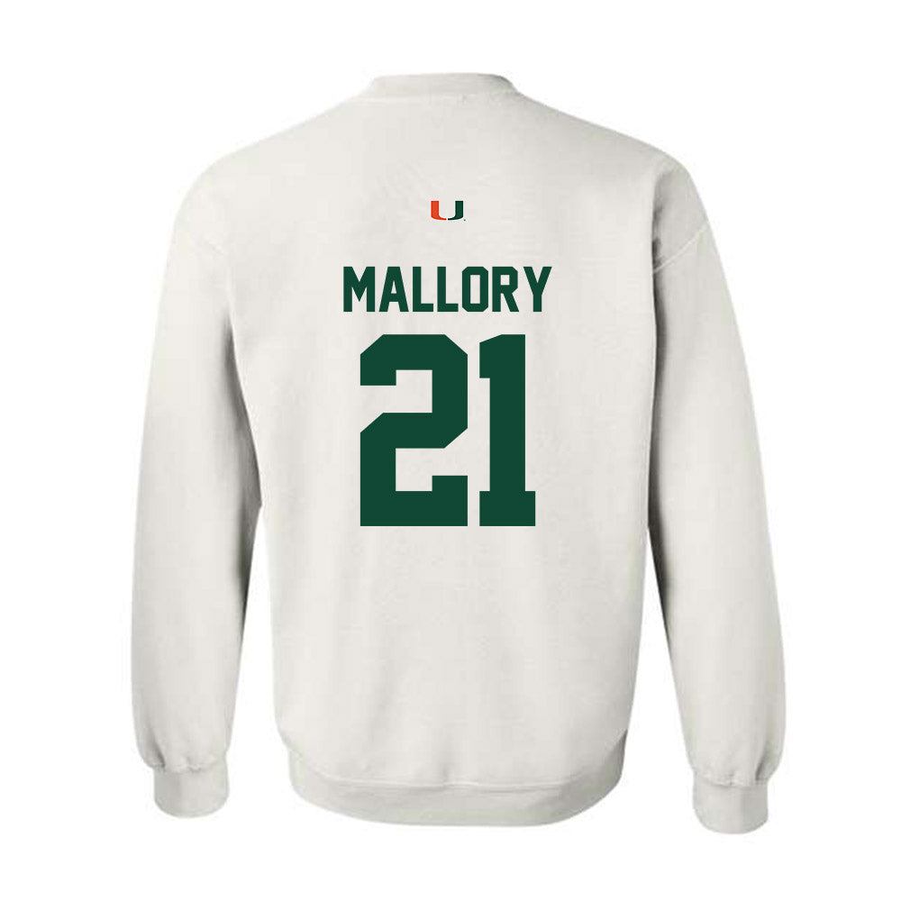 Miami - NCAA Football : Javian Mallory - Classic Shersey Crewneck Sweatshirt-1