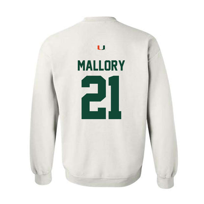 Miami - NCAA Football : Javian Mallory - Classic Shersey Crewneck Sweatshirt-1