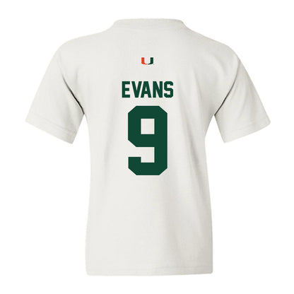 Miami - NCAA Baseball : Rob Evans - Classic Shersey Youth T-Shirt-1