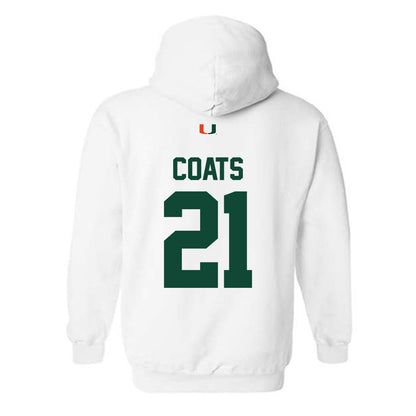 Miami - NCAA Baseball : TJ Coats - Classic Shersey Hooded Sweatshirt-1
