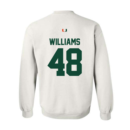 Miami - NCAA Football : Andres Williams - Classic Shersey Crewneck Sweatshirt-1