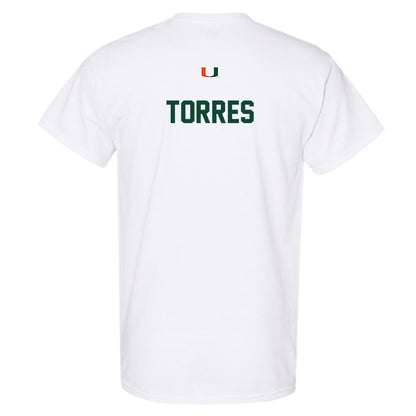 Miami - NCAA Men's Track & Field : Evan Torres - Classic Shersey T-Shirt-1