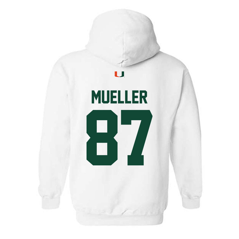 Miami - NCAA Football : Gavin Mueller - Classic Shersey Hooded Sweatshirt-1