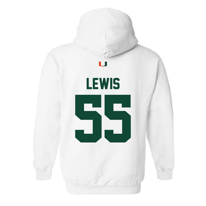 Miami - NCAA Men's Basketball : Acaden Lewis - Classic Shersey Hooded Sweatshirt-1