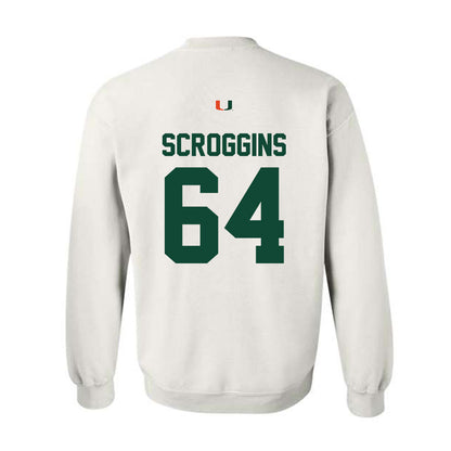 Miami - NCAA Football : Ralph Scroggins - Classic Shersey Crewneck Sweatshirt-1