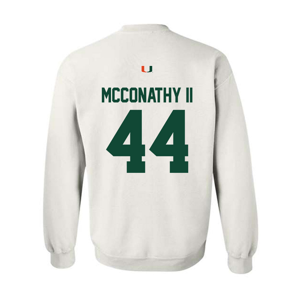 Miami - NCAA Football : Cole McConathy II - Classic Shersey Crewneck Sweatshirt-1