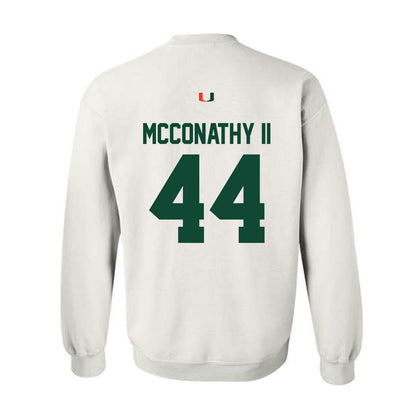 Miami - NCAA Football : Cole McConathy II - Classic Shersey Crewneck Sweatshirt-1